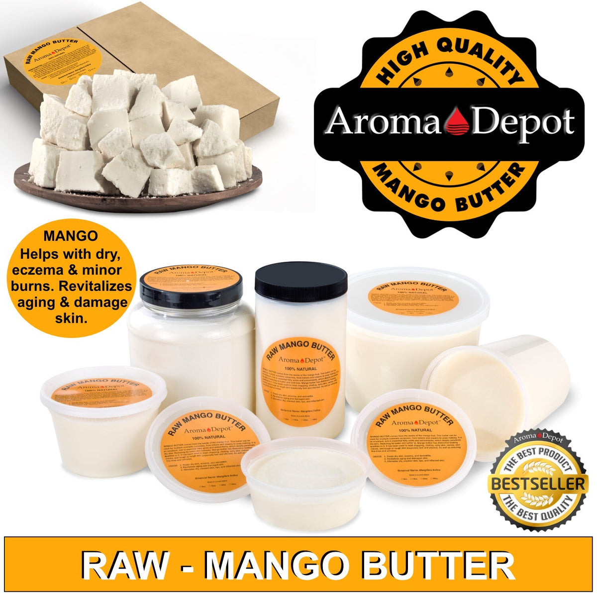 Natural Body Butter - Shea, Cocoa, Mango & Kokum