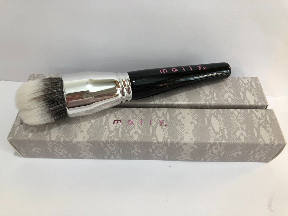Makeup Foundation Powder Brush 6 Inch Black Silver Lot of 6