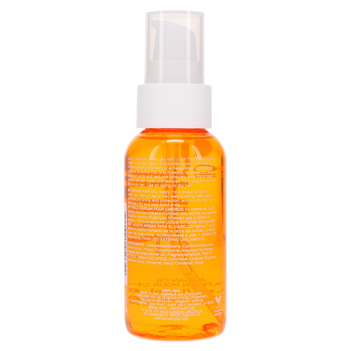 Hair U Argan Oil 4 oz - Nourishing Hair Treatment for Shine & Frizz Control