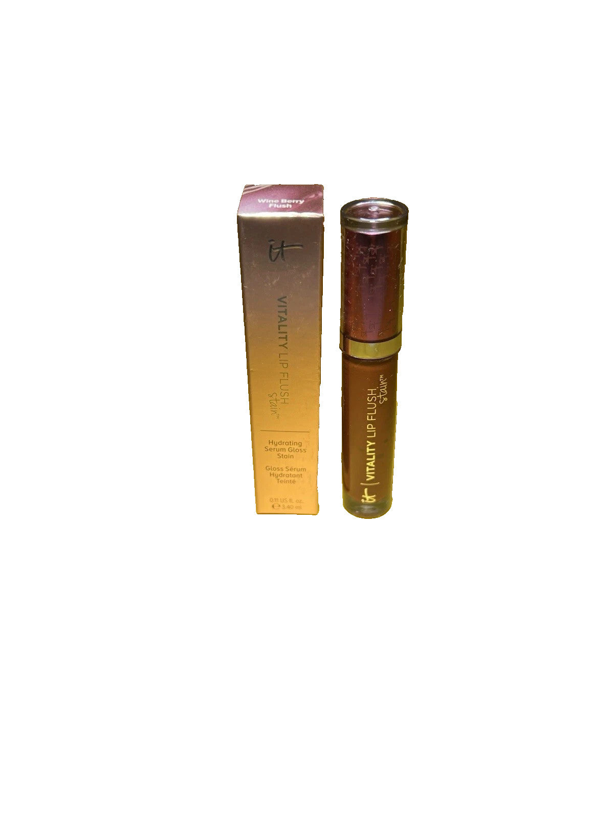 Vitality Lip Flush Lip Stain and Hydrating Gloss - Wild Berry Shade