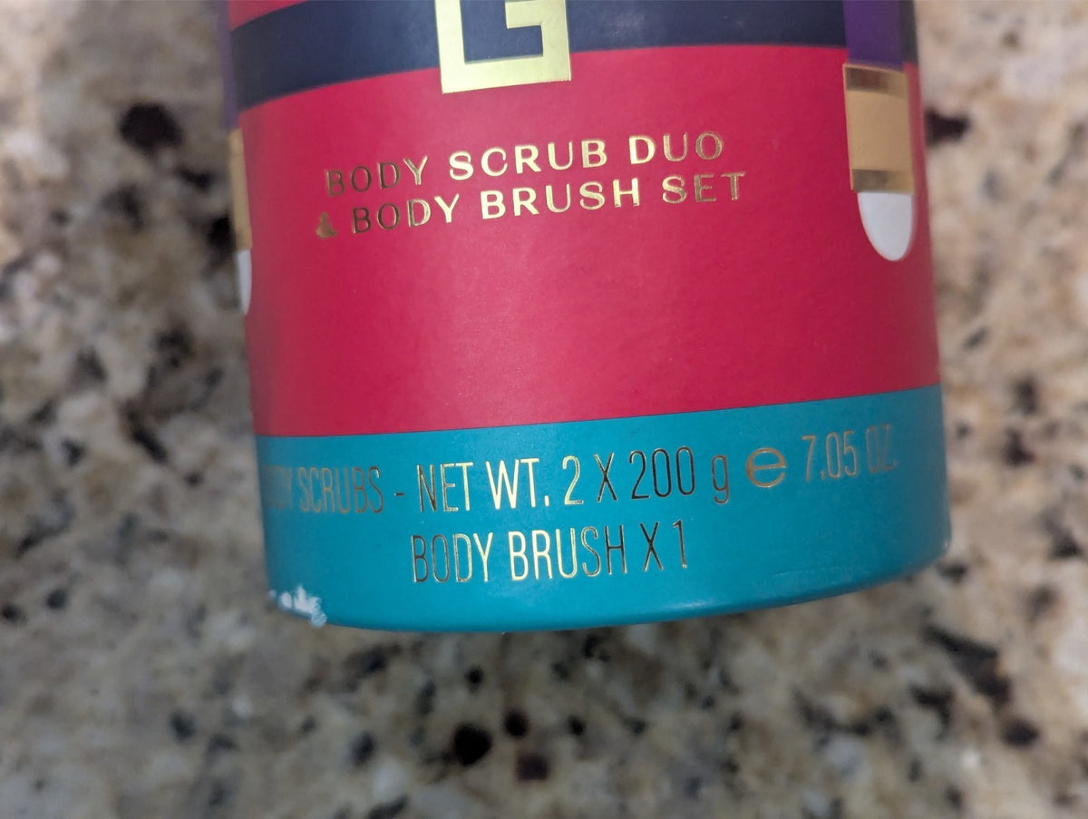Asquith & Somerset Body Scrub Brush Set Nutcracker Holiday Gift 7.05