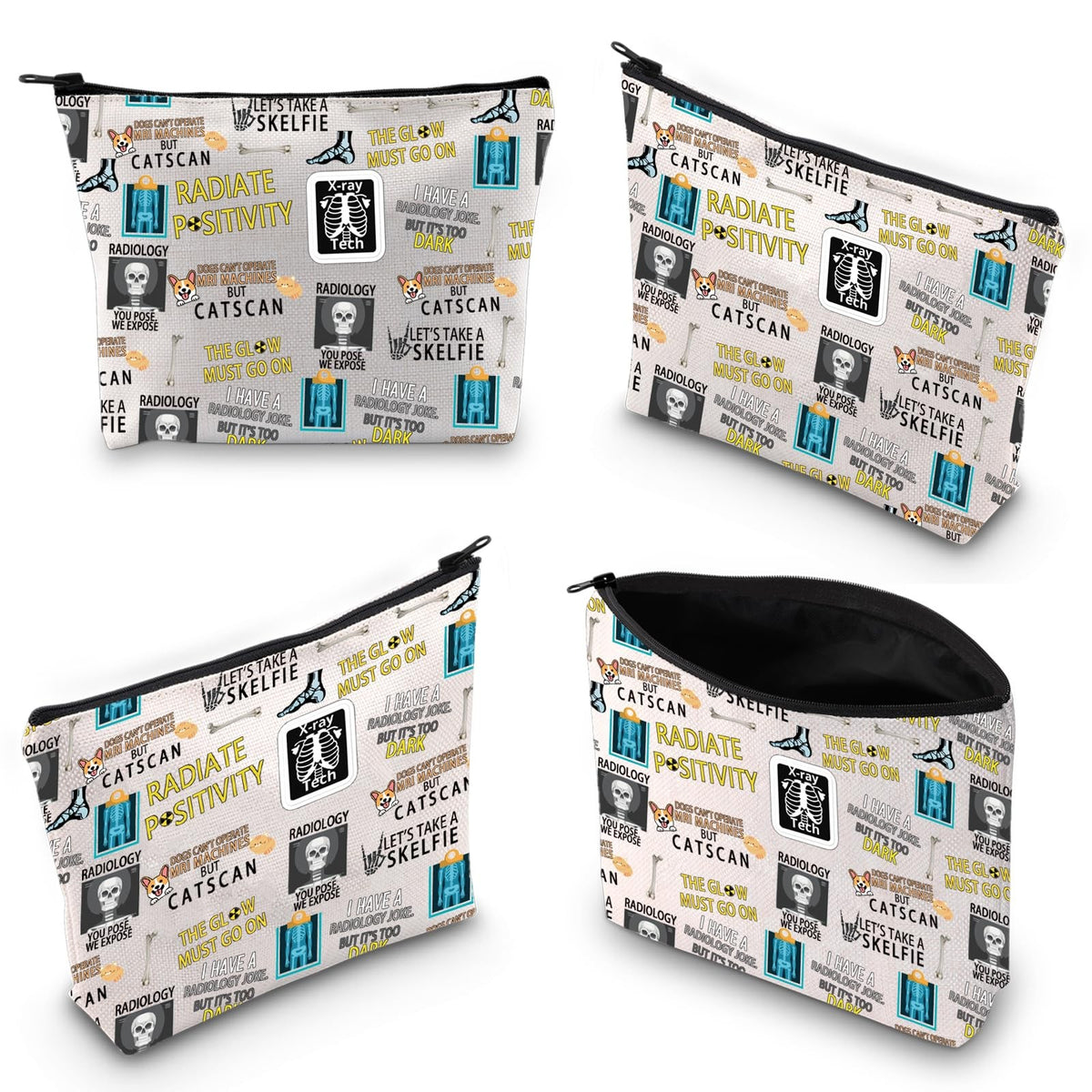 Radiology Tech Cosmetic Bag - X-Ray Doctor Gift Bag for Medical Professionals