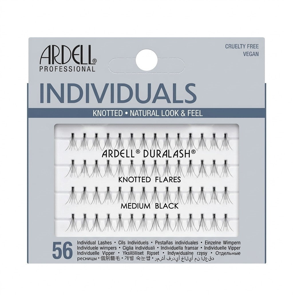 4 Pairs Medium Black Individual Flare False Eyelashes - Ardell Duralash