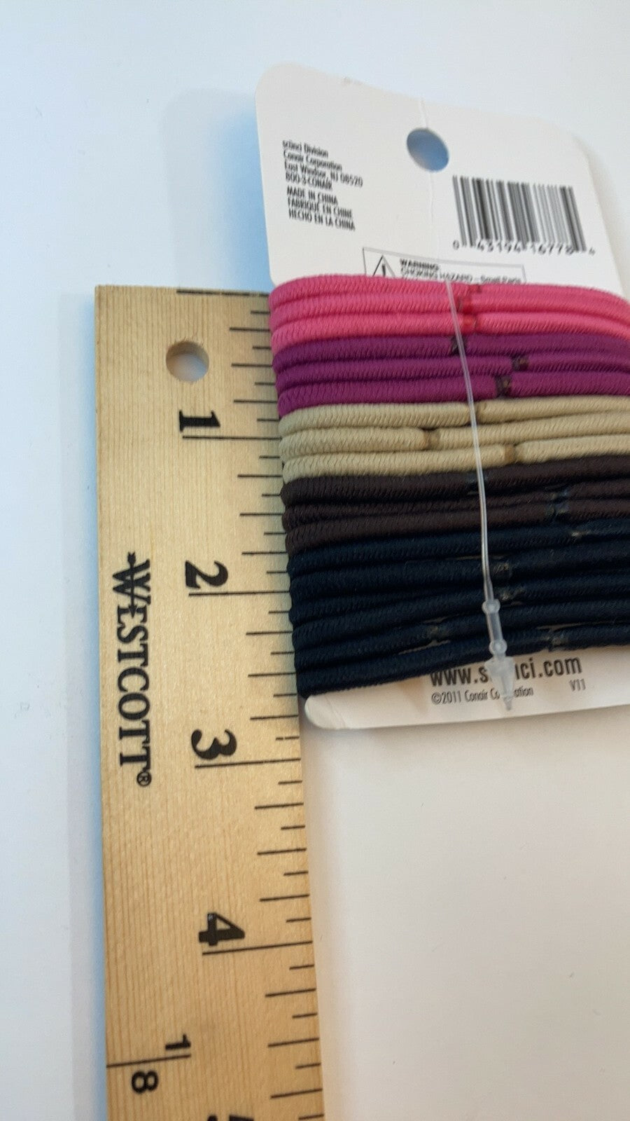 Scunci Hair Ties Ponytail Elastics No Metal Pink Tan Brown Black 3