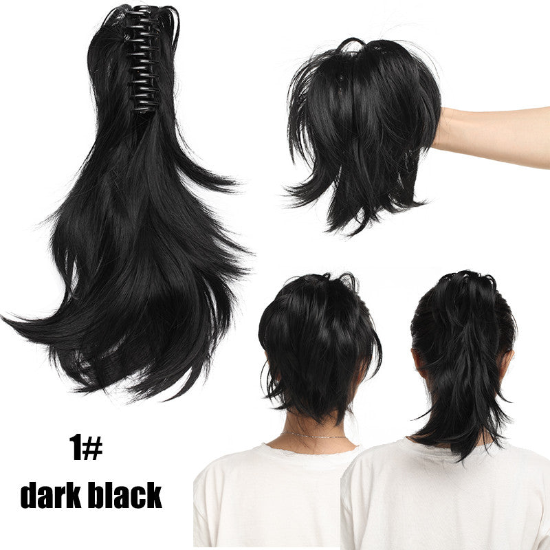 8-inch Short Claw Ponytail Hair Extension Clip for Messy Bun & Ponytail Styles