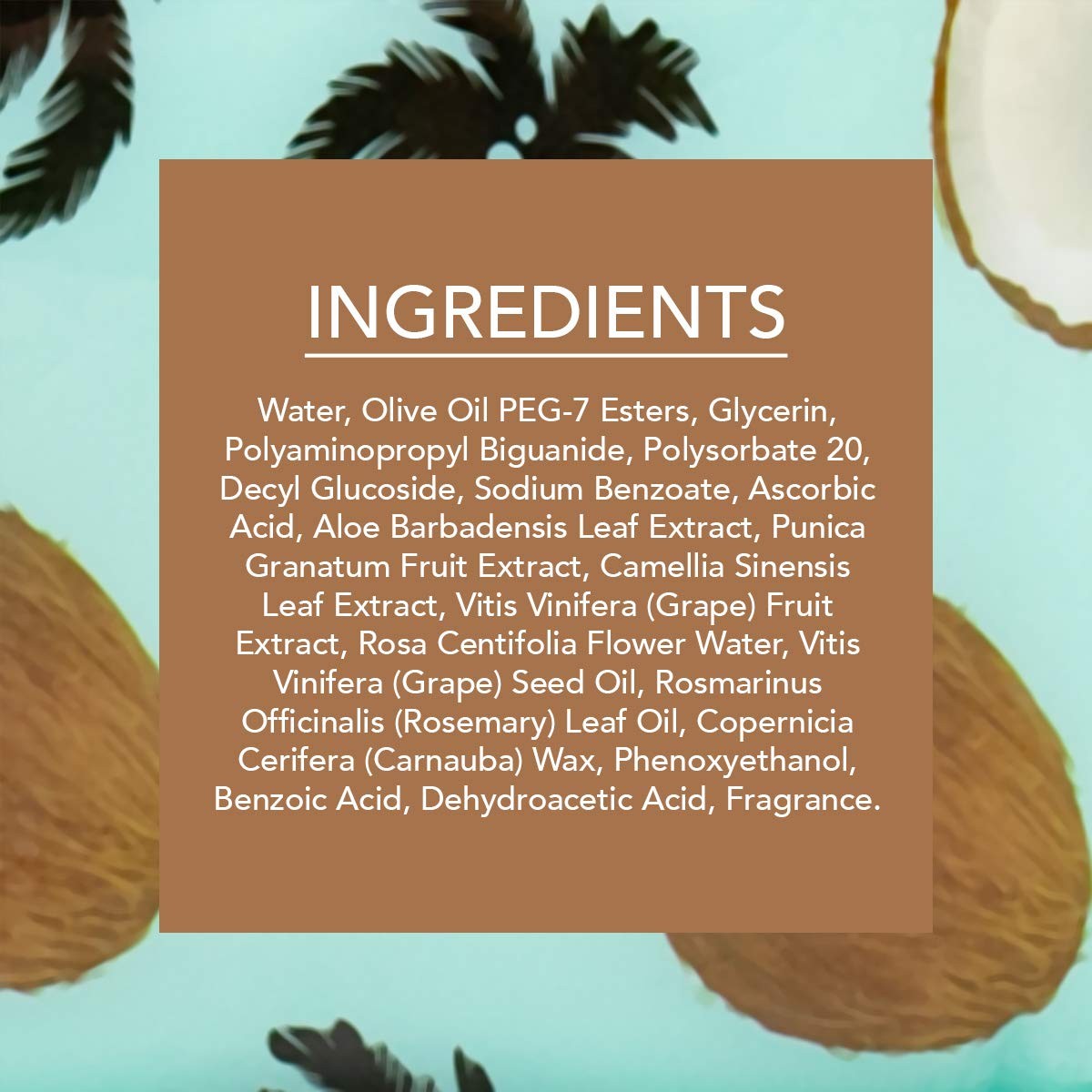 Facial Cleansing Wipes with Coconut, Aloe & Vitamin C - 50 Count