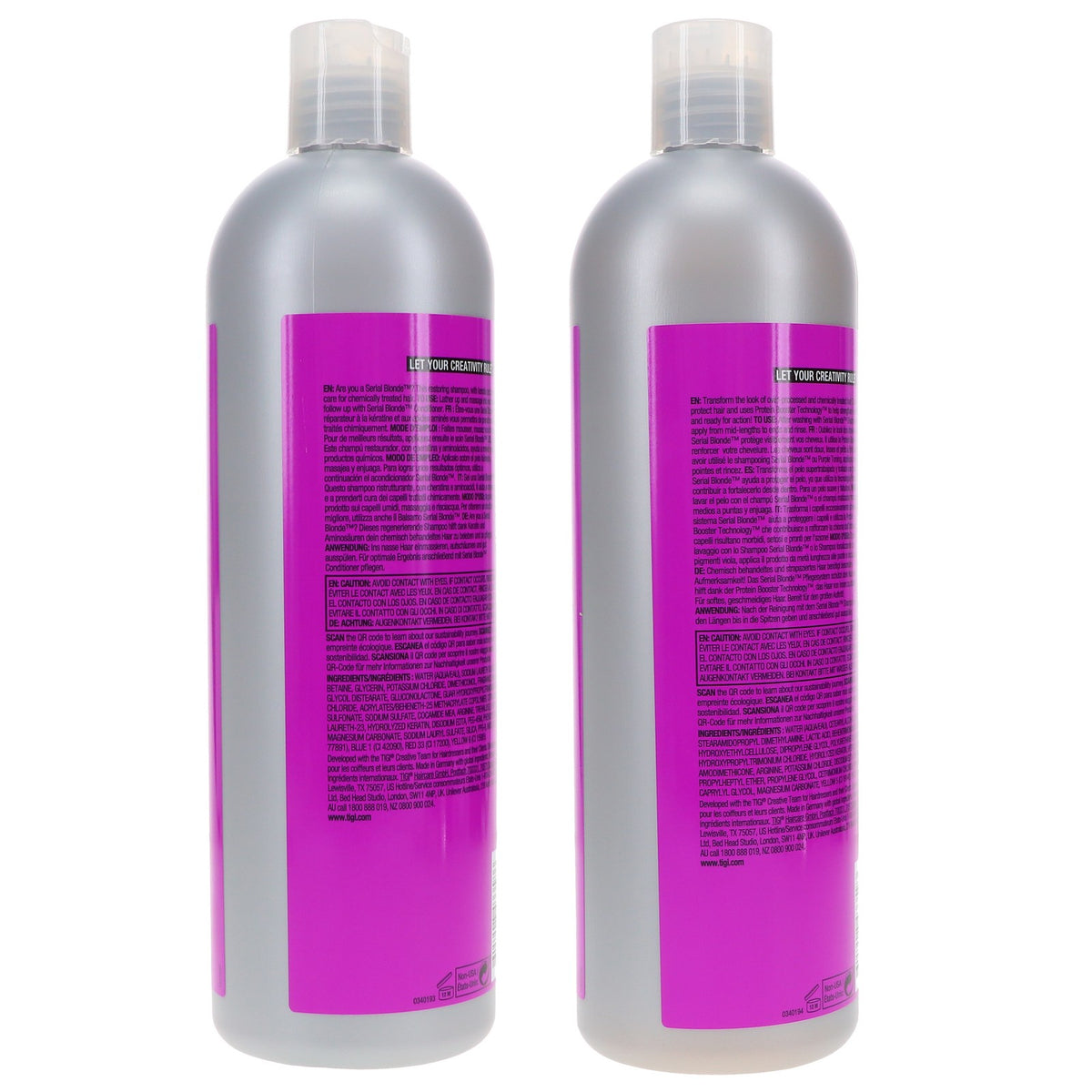 TIGI Serial Blonde Restoring Shampoo & Conditioner Combo Pack 25.36 oz