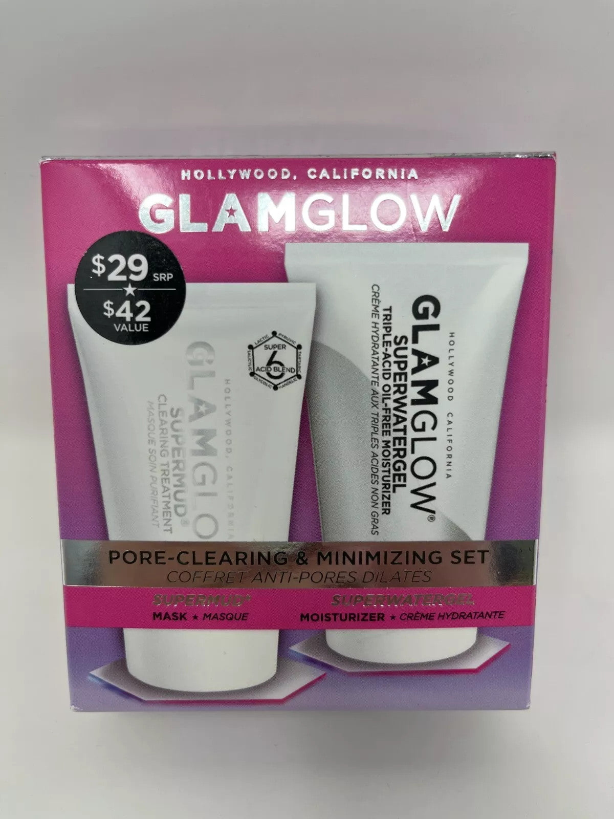 Pore Clearing & Minimizing Face Set for Clear Skin - GlamGlow