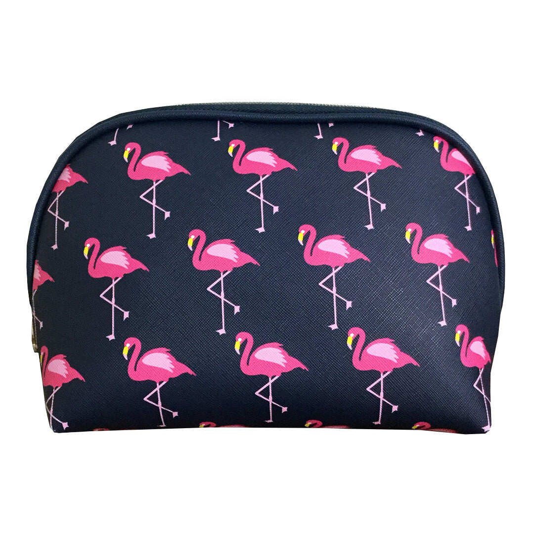 Pink Flamingo Cosmetic Bag Large Travel Organizer with Zipper