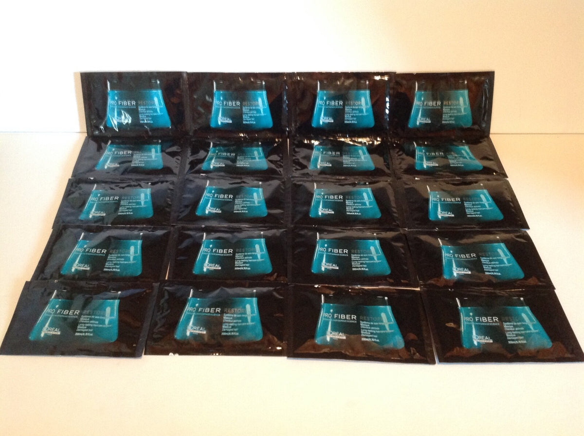 Hair Repair Mask Sample Pack - Restores Shine & Softness, 20 TSA-Friendly Singles