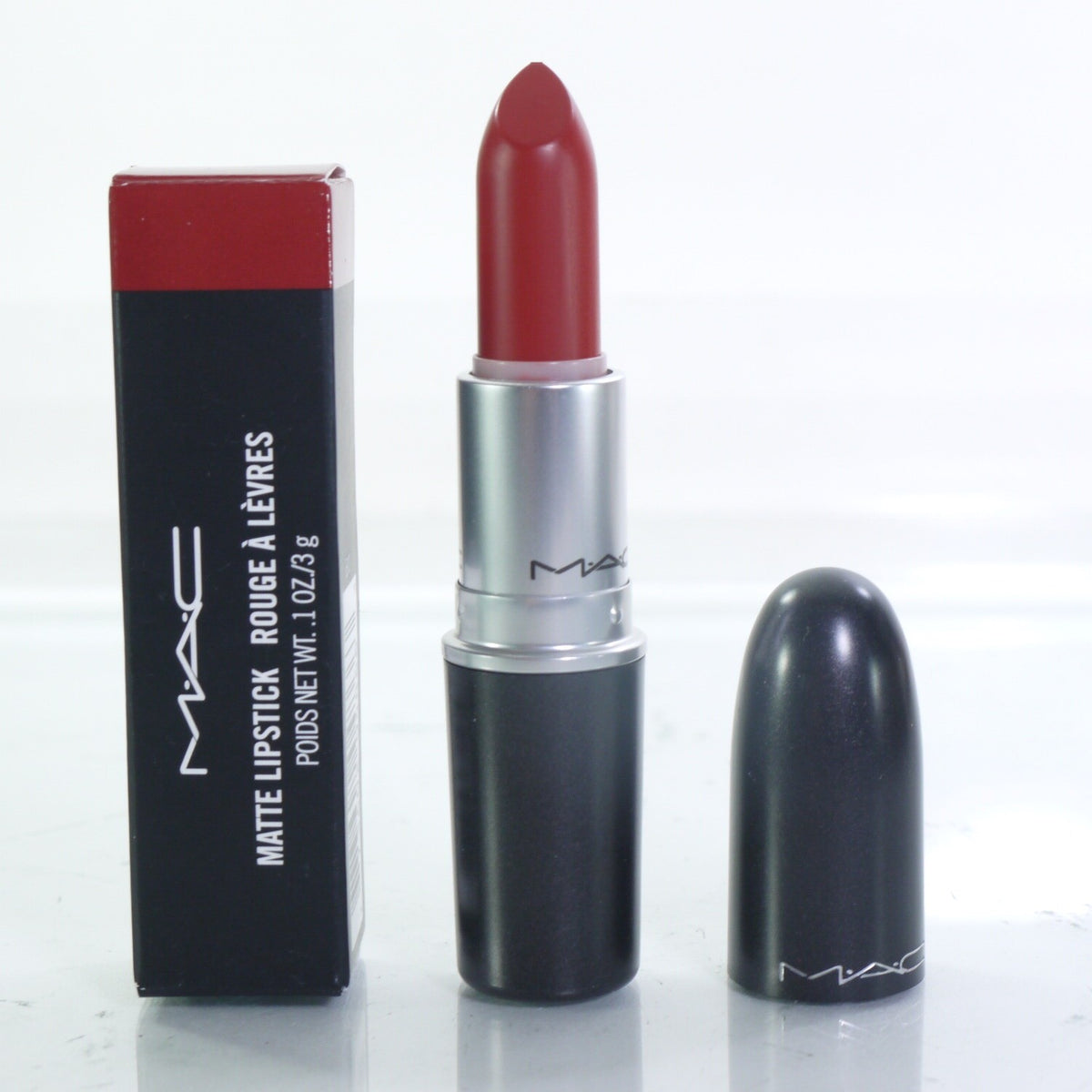 MAC Matte Lipstick 602 Chili Full Size 0.1oz Lip Makeup - NIB