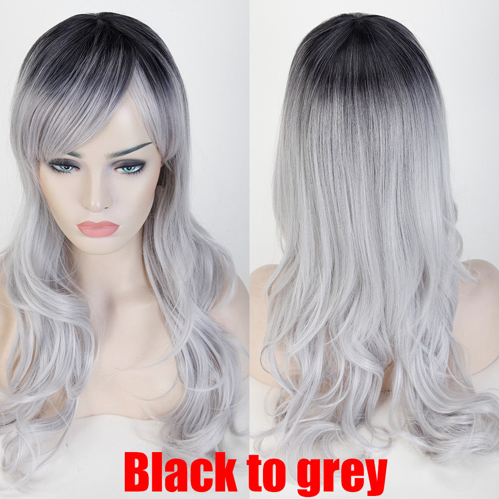 Long Ombre Wigs - Heat Resistant Synthetic Hair, Thick Full Wigs
