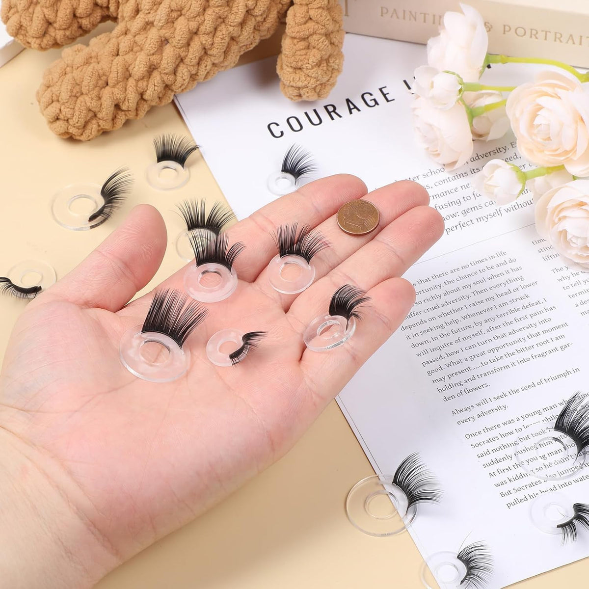 20 Pcs Doll Lashes for Amigurumi & Plush Toy Crafting - Safety & Easy to Apply