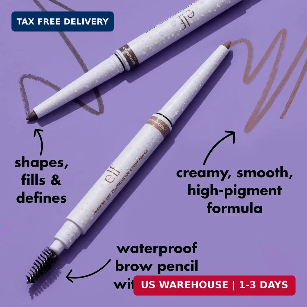 Waterproof Brow Pencil - Long-Lasting Eyebrow Makeup for Precise Shaping