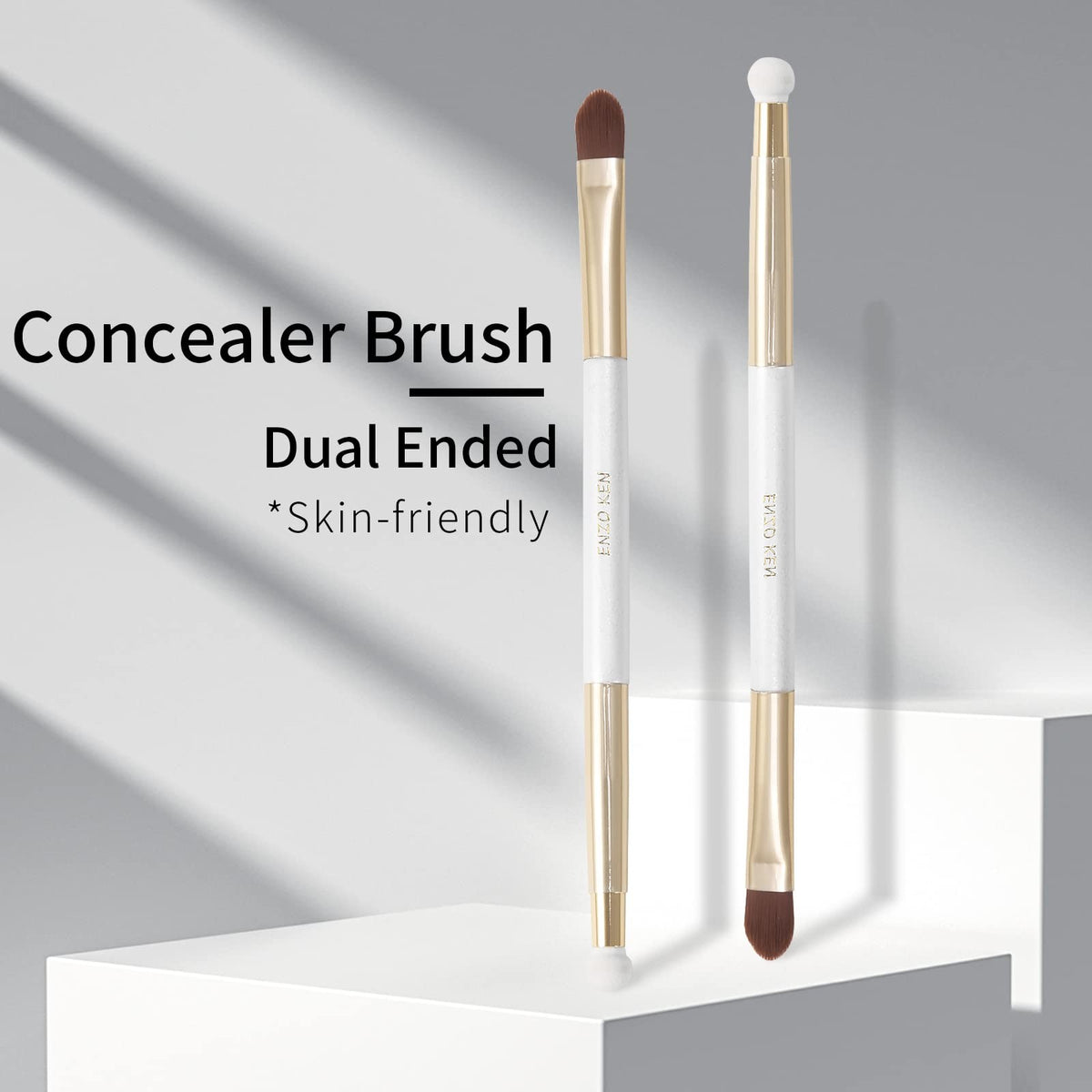 Small Flat Concealer Brush Under-Eye Sponge Blending Makeup Tool