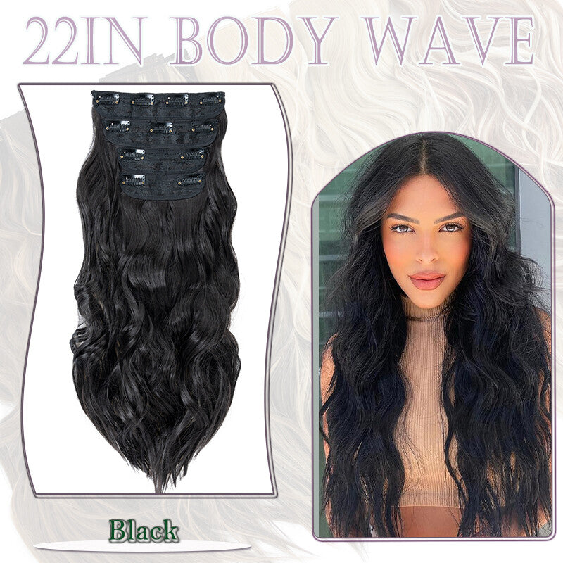 Double Weft Clip-In Human Hair Extensions Full Head - Multiple Colors & Lengths
