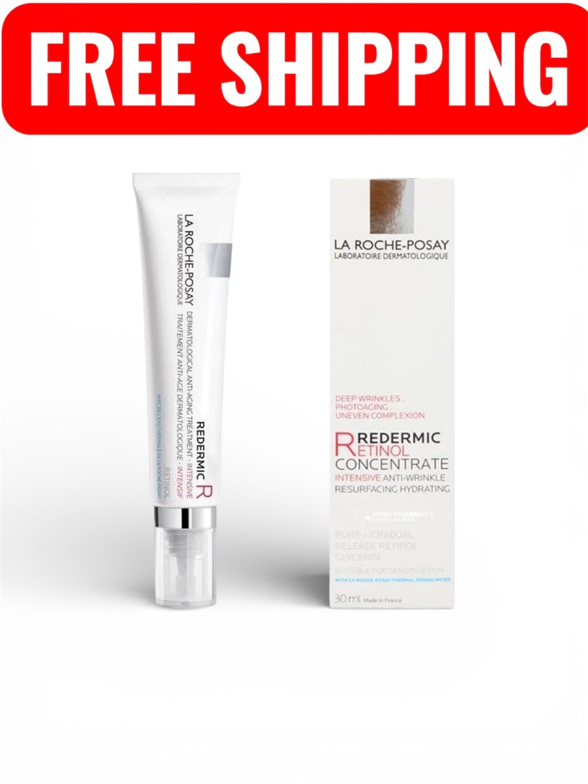 Redermic Anti-Aging Retinol Concentrate Cream - 1oz, Visibly Reduces Wrinkles