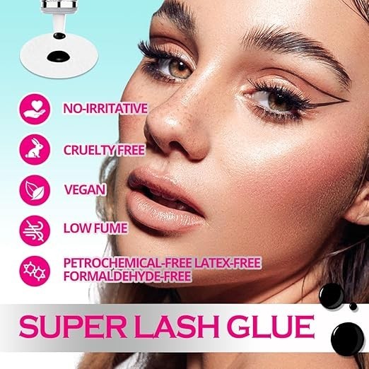 Sensitive Eyelash Extension Glue 3-4 Seconds Drying Time 5-6 Weeks Retention