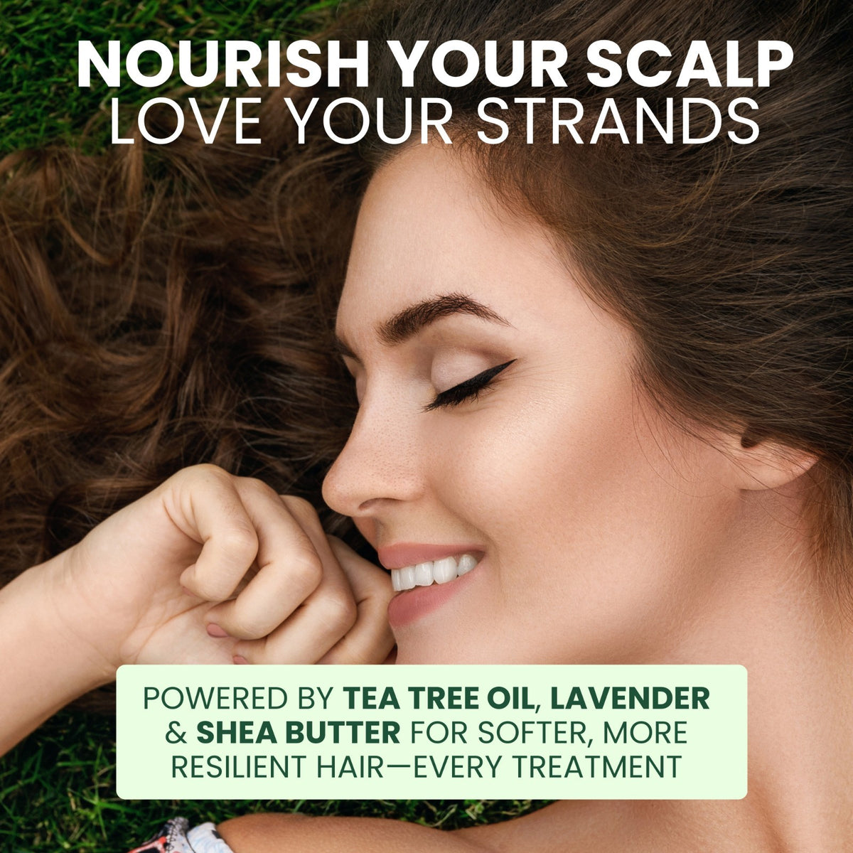 Tea Tree Oil Hair Mask for Dry Damaged Hair & Scalp Repair - Biotin & Argan Oil