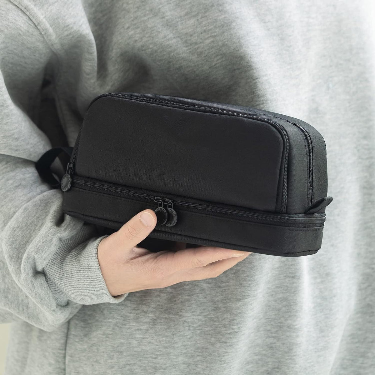 Multi-Compartment Pencil Case - 4 Slots for School & Office Supplies