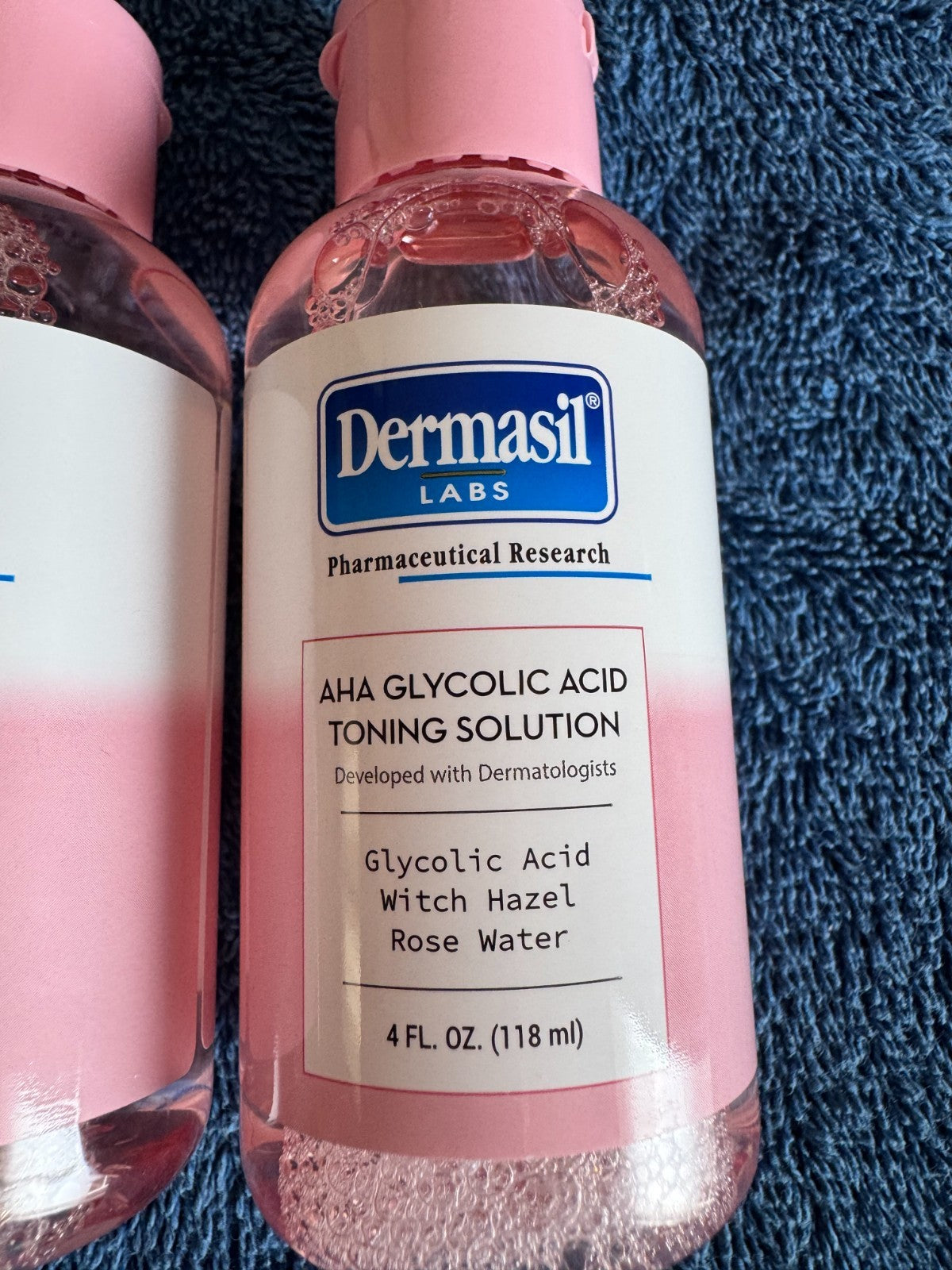 Glycolic Acid Toner with Witch Hazel & Rose Water - 4 oz, Set of 2