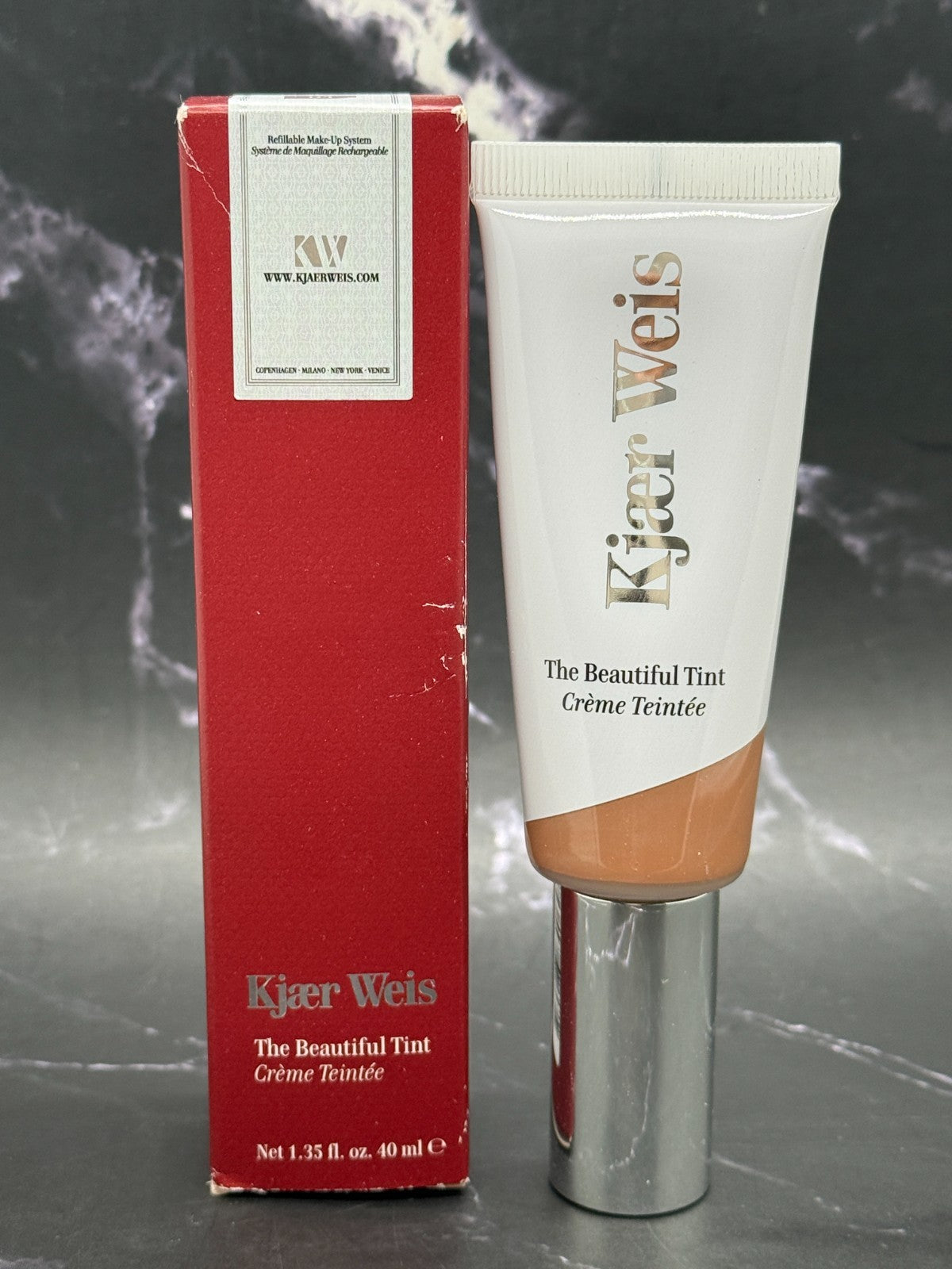 Kjaer Weis Tinted Moisturizer D3 - Natural Skin Perfecting Face Cream 1.35 oz