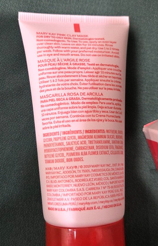 Pink Clay Mask for Dry to Oily Skin, 3oz (Pack of 2)