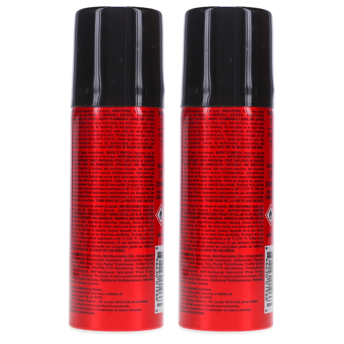Volumizing Hairspray 1.5 oz - 2 Pack - Humidity Resistant & Flexible Hold