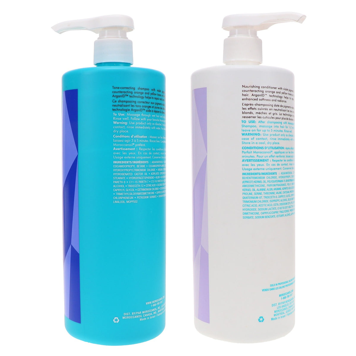 Purple Shampoo & Conditioner Set for Blonde Hair - 33.8 oz Each