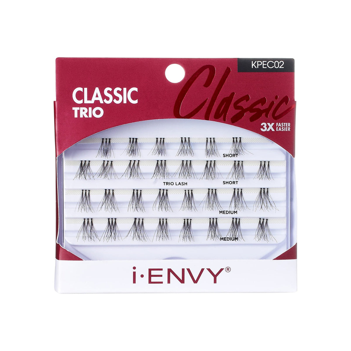 Pack of 6 False Eyelashes with Various Lengths - Faster & Easier Application
