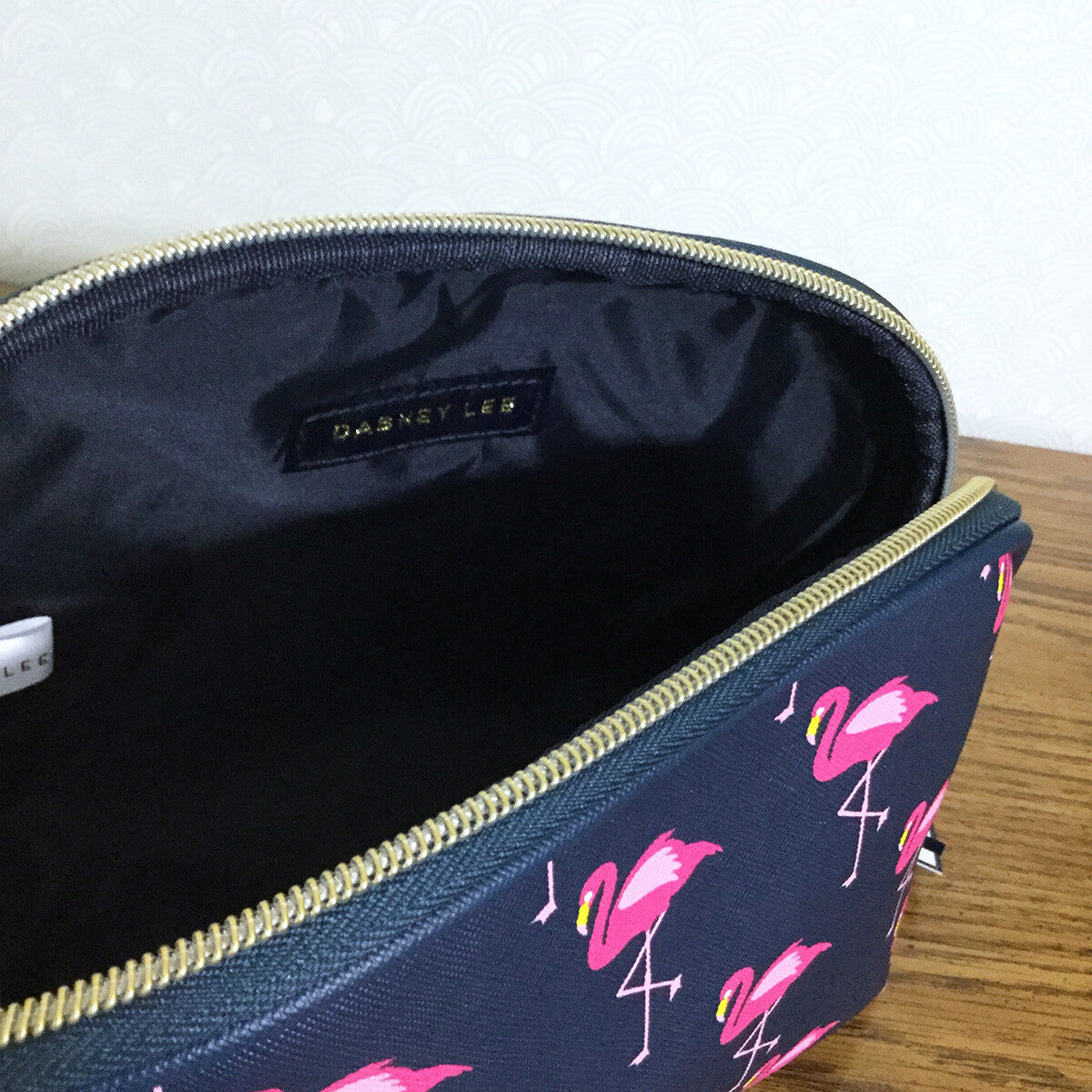 Pink Flamingo Cosmetic Bag Large Travel Organizer with Zipper
