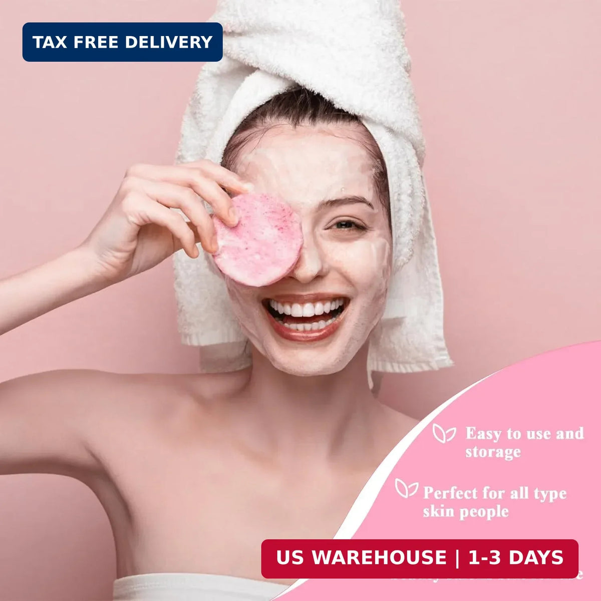 84 Pcs Compressed Facial Sponges for Face Cleansing & Exfoliating