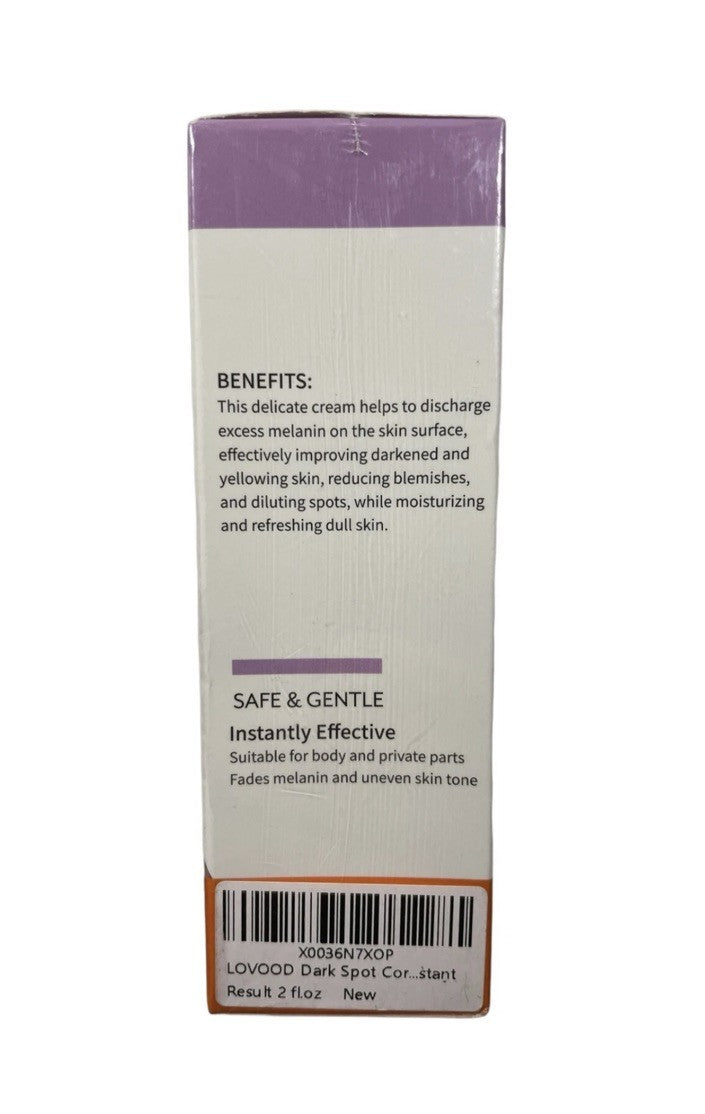 Dark Spot Corrector Cream with Collagen - Safe & Gentle - 2 oz