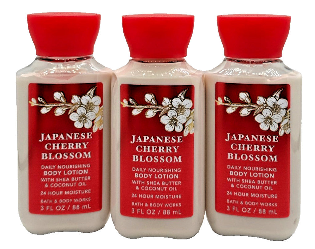 Japanese Cherry Blossom Body Lotion 3 oz - Set of 3