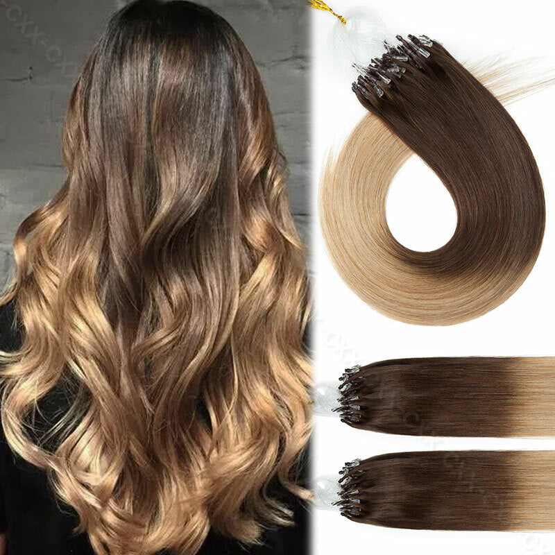 150g Micro Loop Hair Extensions Human Hair - Nano Bead Micro Links