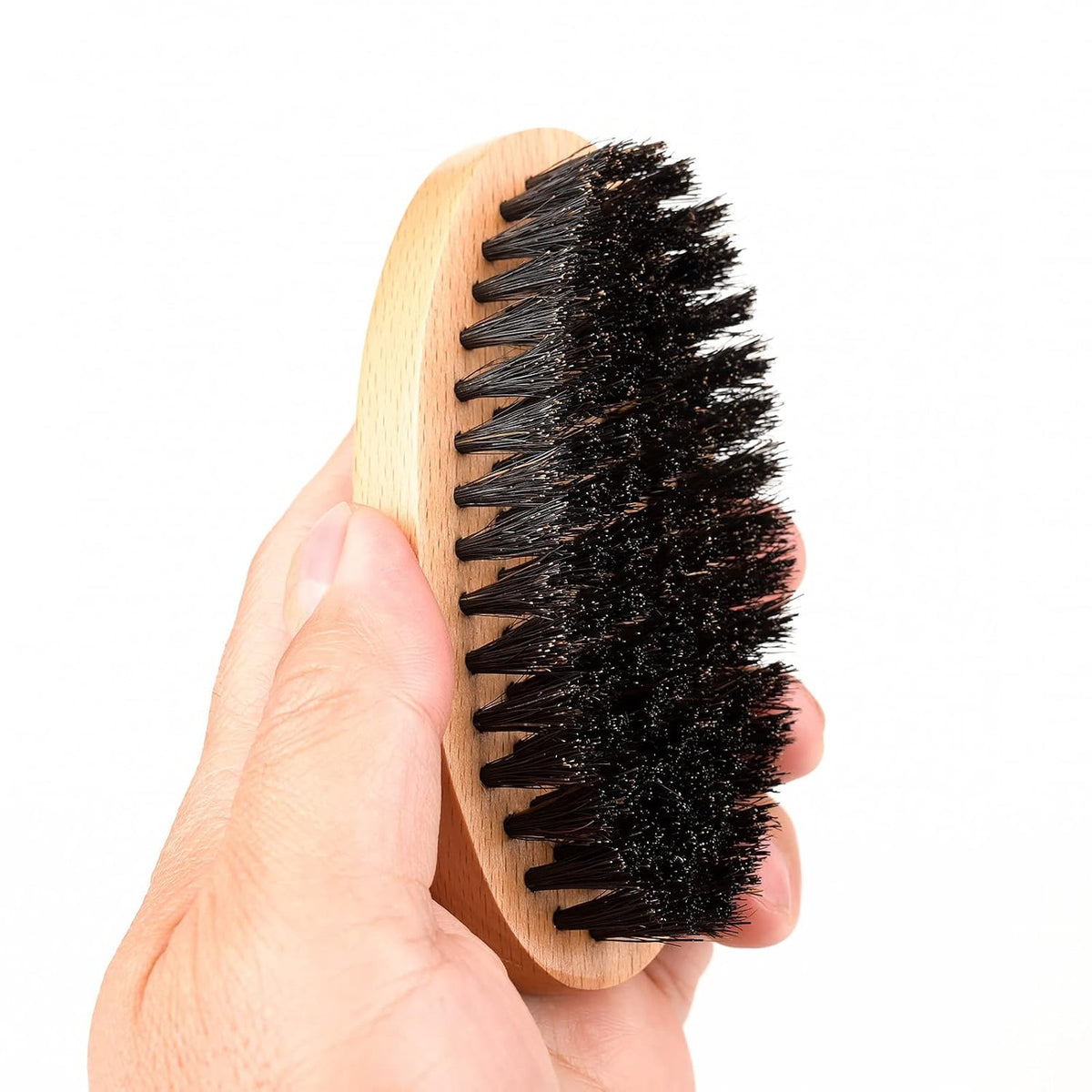 Soft Boar Bristle Beard Brush for Men - Smoothing Grooming Tool