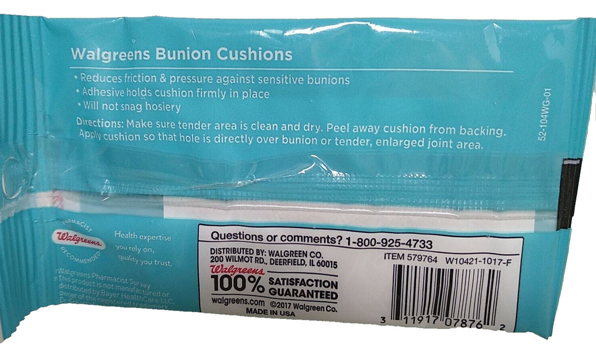 Bunion Cushions 6 Ct - Compare to Mr. Scholl's Cushions & Protects