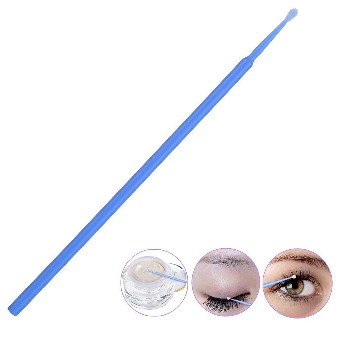 Disposable Micro Applicator Brushes - 500 Pcs for Eye Makeup Cleanse & Detailing