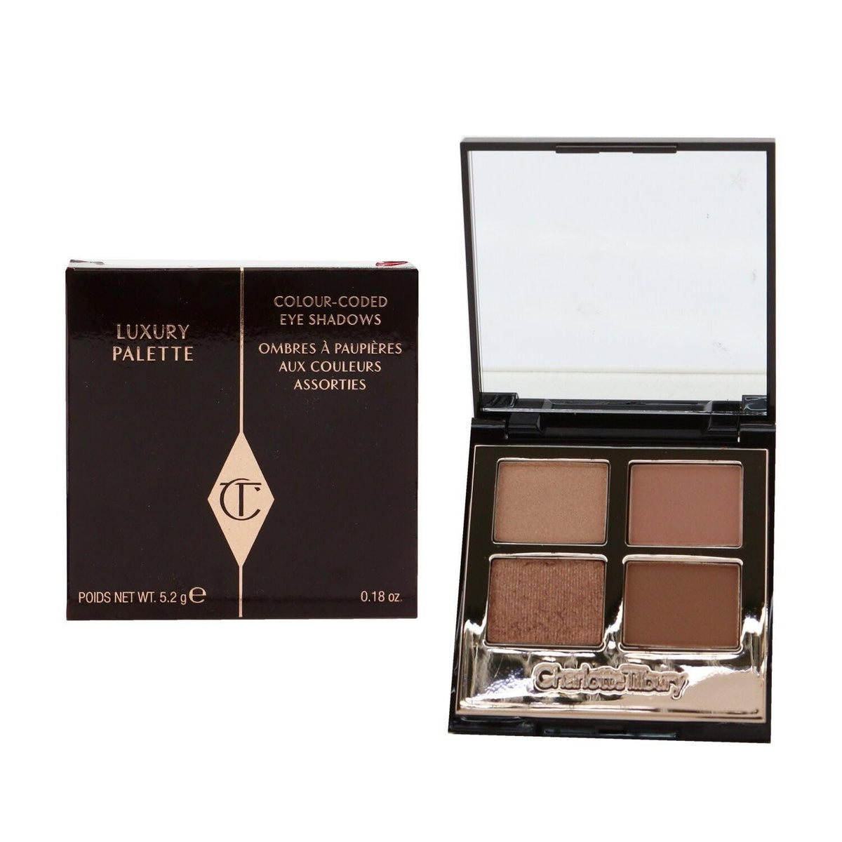 Charlotte Tilbury Pillow Talk Eyeshadow Palette - 4 Shades for Natural Look