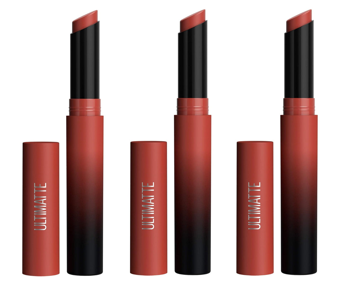Maybelline Color Sensational Ultimatte Lipstick – More Rust (3 Pack)