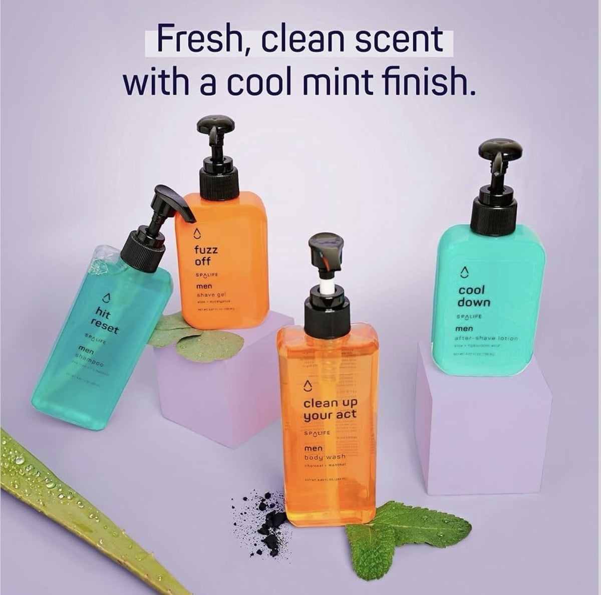 Men’s Grooming Kit with Aloe Vera - Shaving, Body Wash, Shampoo & Aftershave