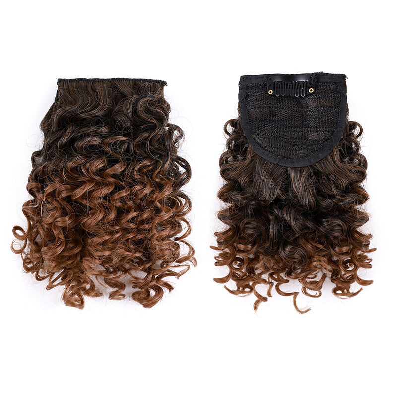 Clip-In Hair Bangs Extensions - Wispy, Natural, 9-inch Styles