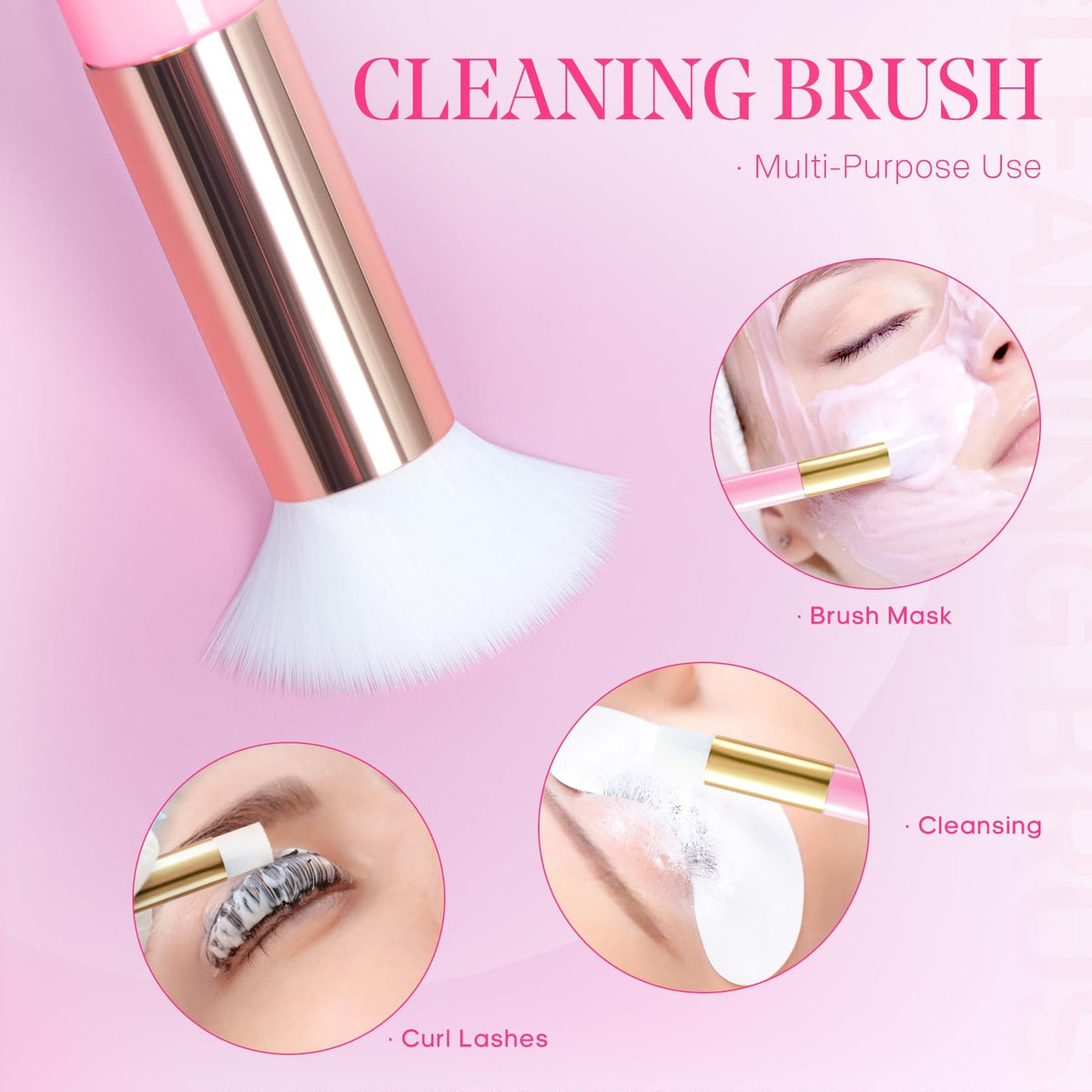 Lash Shampoo for Extensions 60ml with Mousse & Mascara Brush - Gentle & Deep Clean