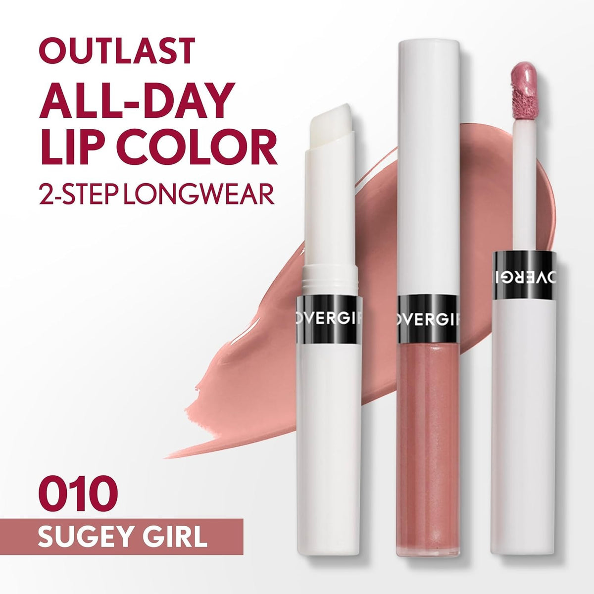 Vibrant Glossy Lip Color with SPF 10 - Long-Lasting Lipstick in 010 Sugey Girl