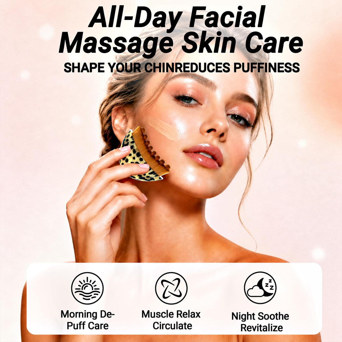 Lymphatic Contour Face Brush – Ultra-Soft Bristles for Jawline & Puffiness