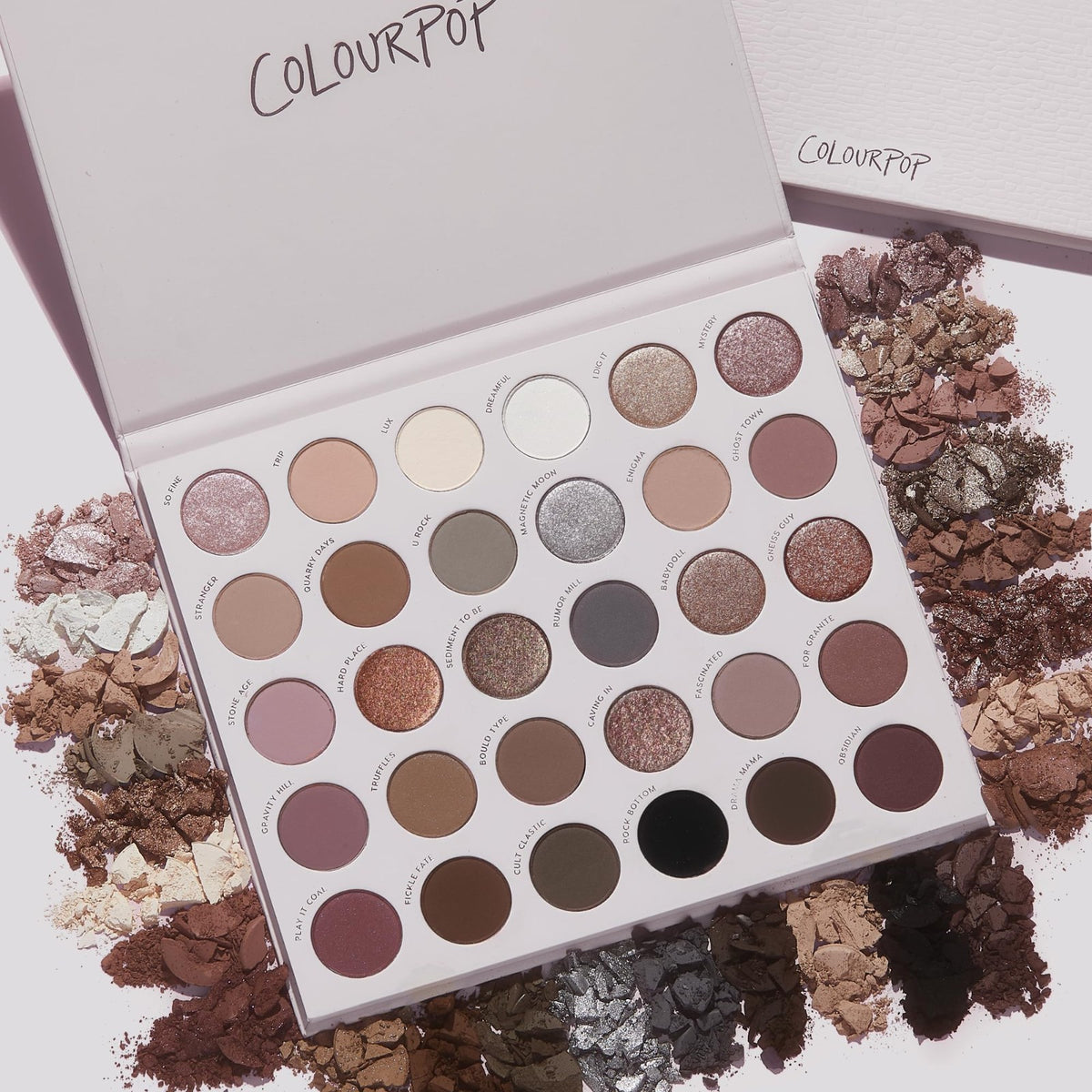 30 Shade Cool Tone Eyeshadow Palette - Matte & Metallic High Pigment