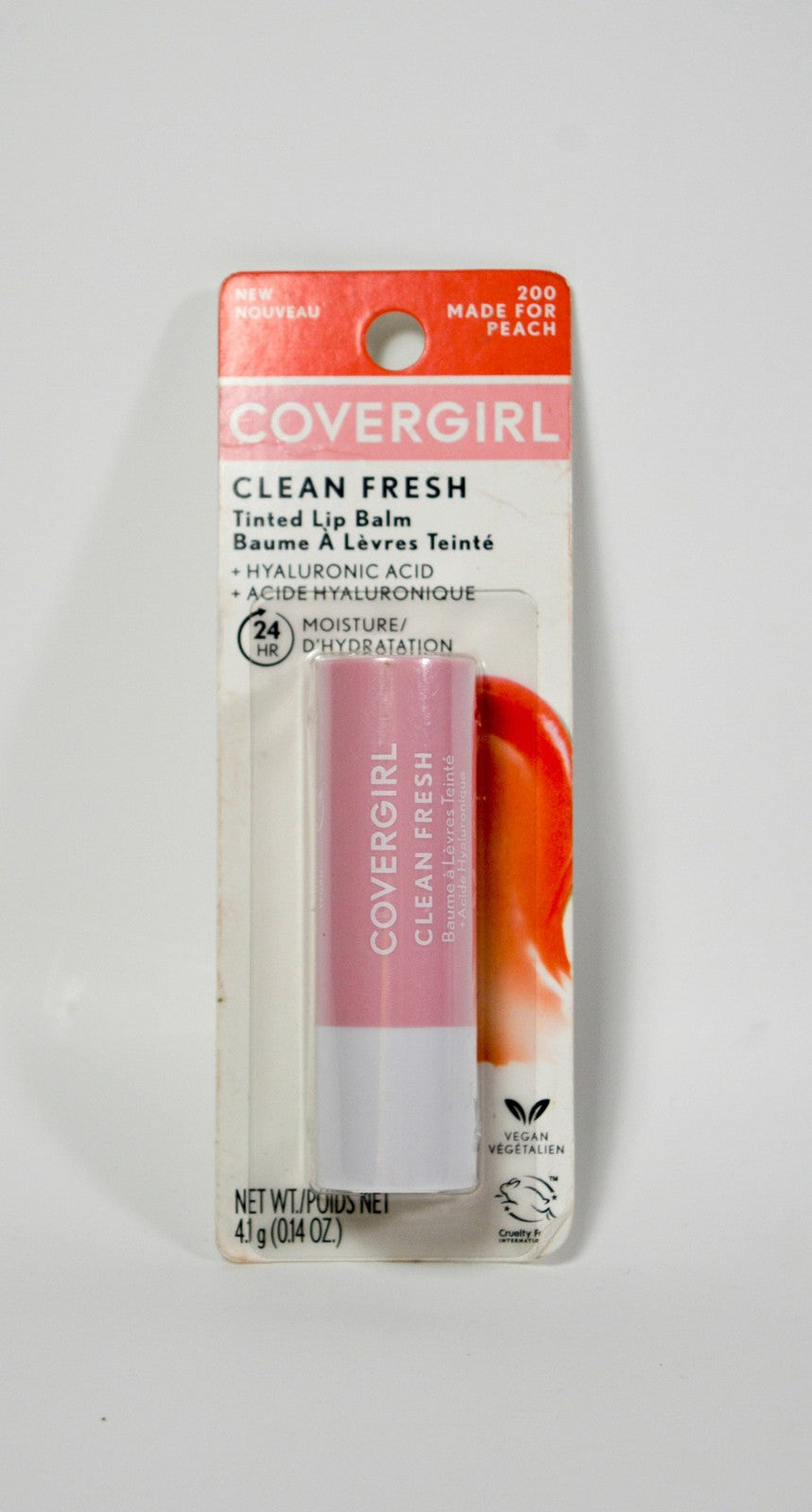Vegan Tinted Lip Balm #200 Peach Nourishing Lip Care