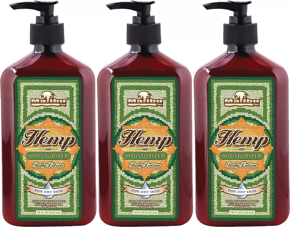 Hemp Body Lotion for Dry Skin, 3-Pack 18 fl oz