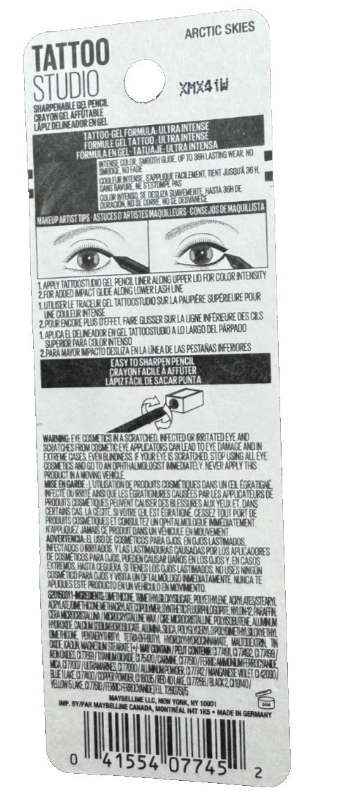 Waterproof Gel Eyeliner Pencil Arctic Skies - Long-Lasting Makeup