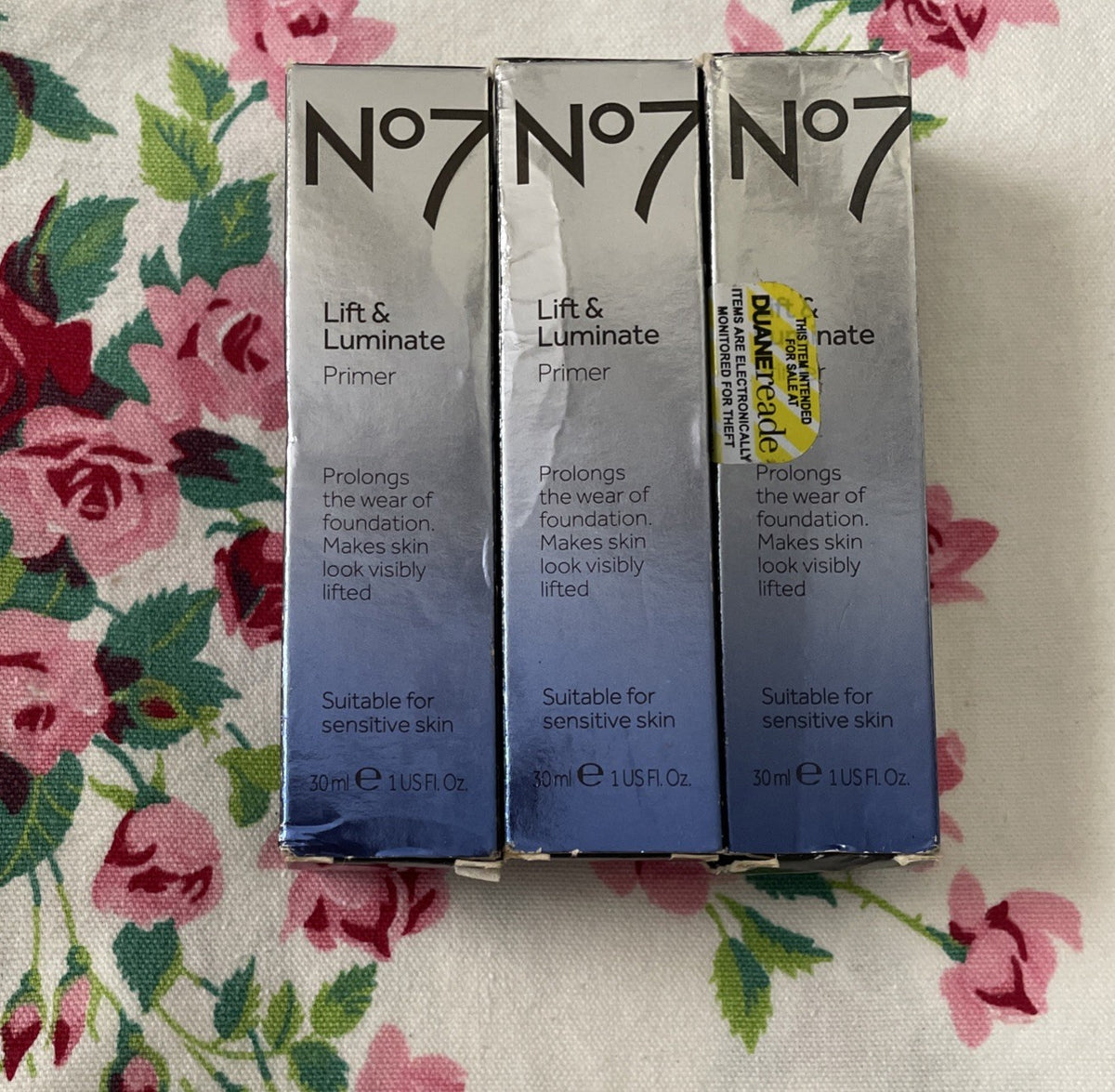 No7 Lift & Luminate Primer Base for Sensitive Skin 1oz - Hypoallergenic & Illuminating